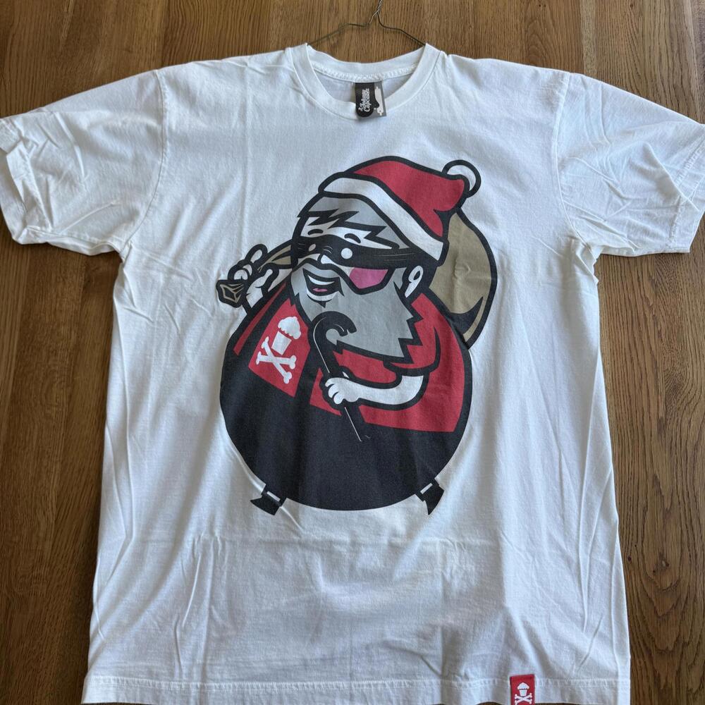 Johnny Cupcakes Bad Santa Claus T-Shirt Vintage Vault Size L